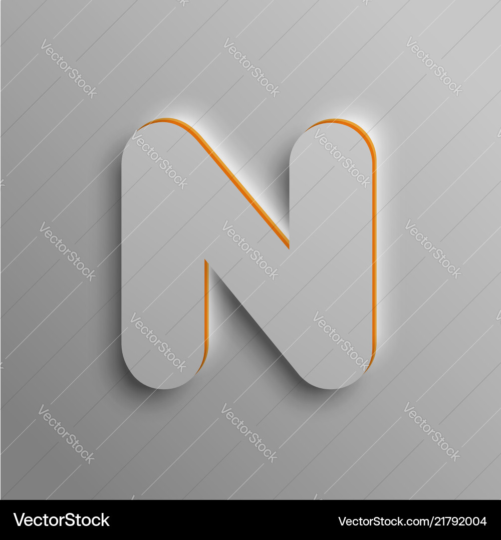 Realistic 3d font Realistic 3d font vector image