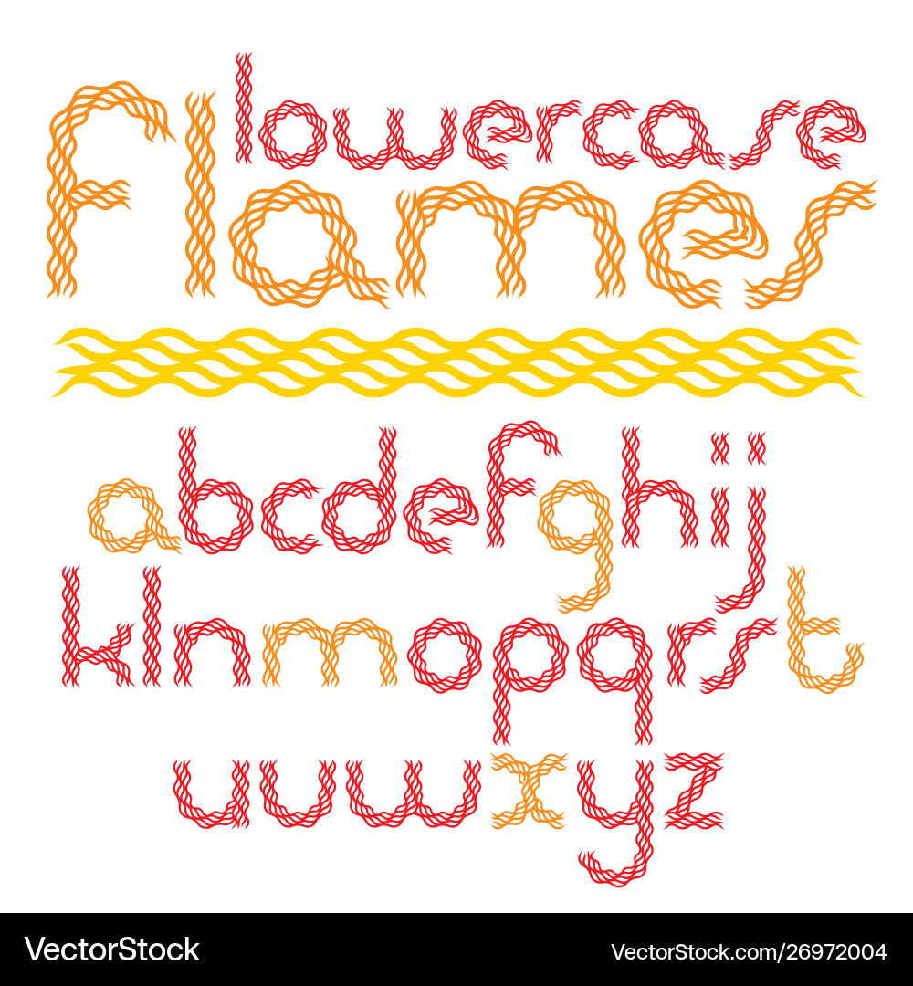 Script modern rounded alphabet letters set made Script modern rounded alphabet letters set made vector image