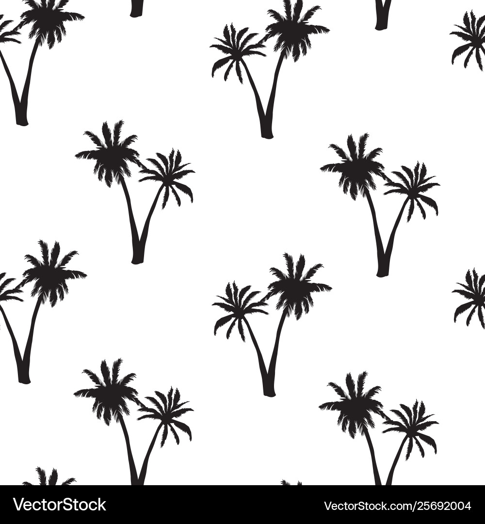 Seamless pattern with palm trees Seamless pattern with palm trees vector image