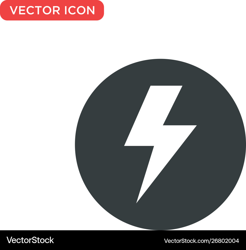 Thunderbolt lightning icon design Vector Image