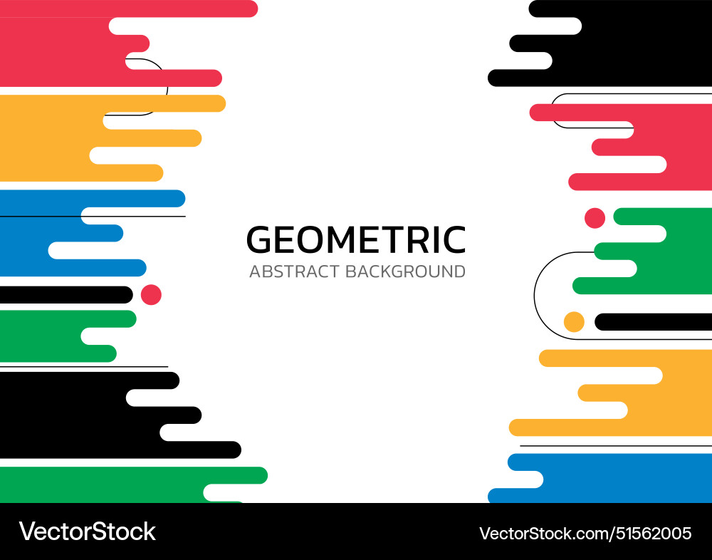 Abstract background colorful geometric rounded Abstract background colorful geometric rounded Vector Image