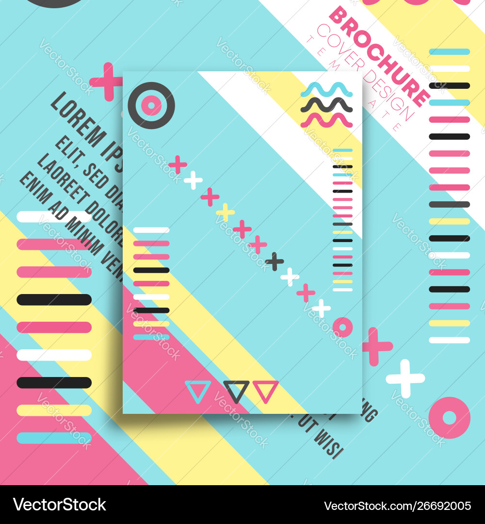 Abstract background with memphis minimal design Abstract background with memphis minimal design vector image