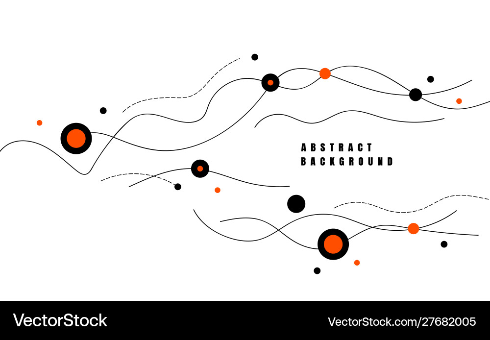 Abstract line dynamic waves minimal flat style Vector Image