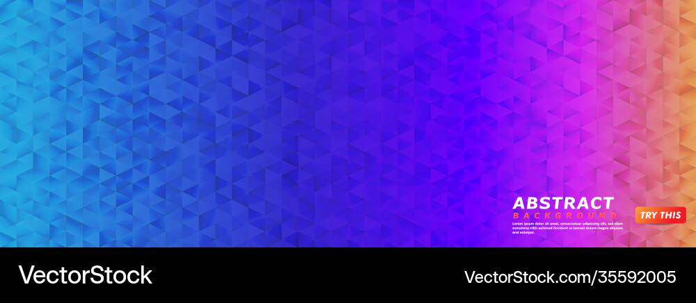Colorful gradient with transparent mosaic texture vector image