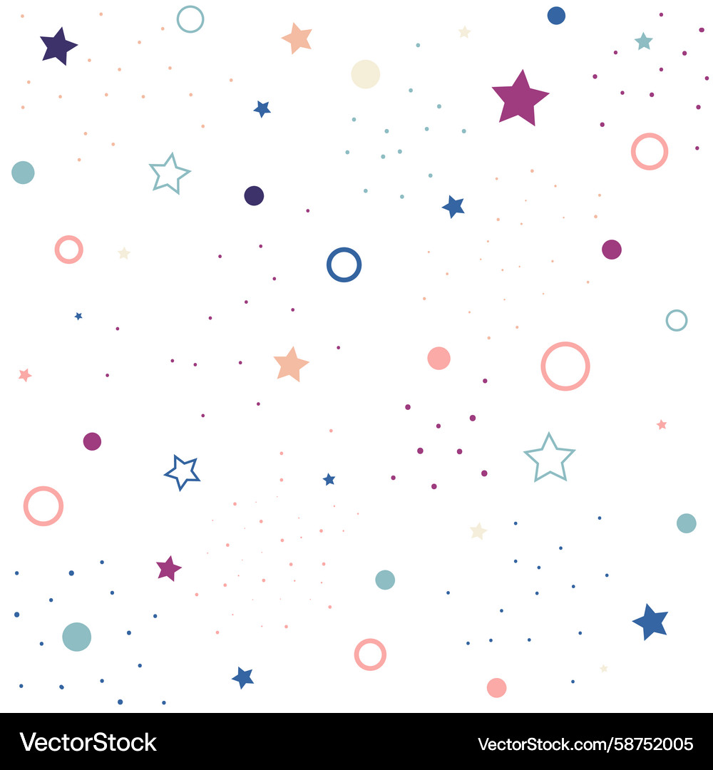 Confetti Pattern Background Vector Image