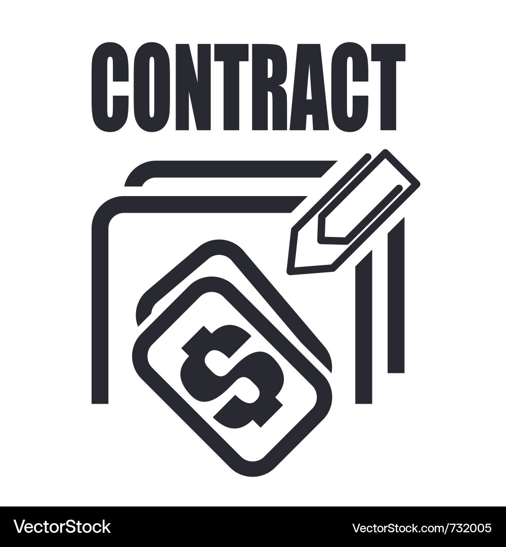 Contract Vector Image