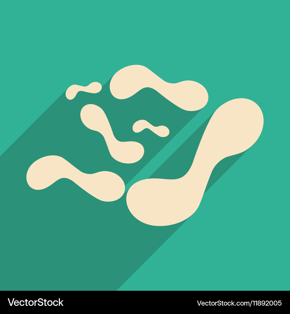Flat with shadow concept and mobile application Vector Image