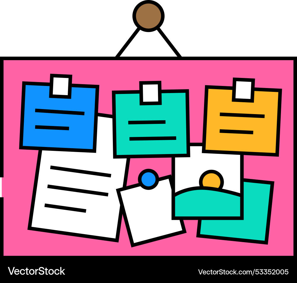 Mood board ux ui design icon color Mood board ux ui design icon color vector image