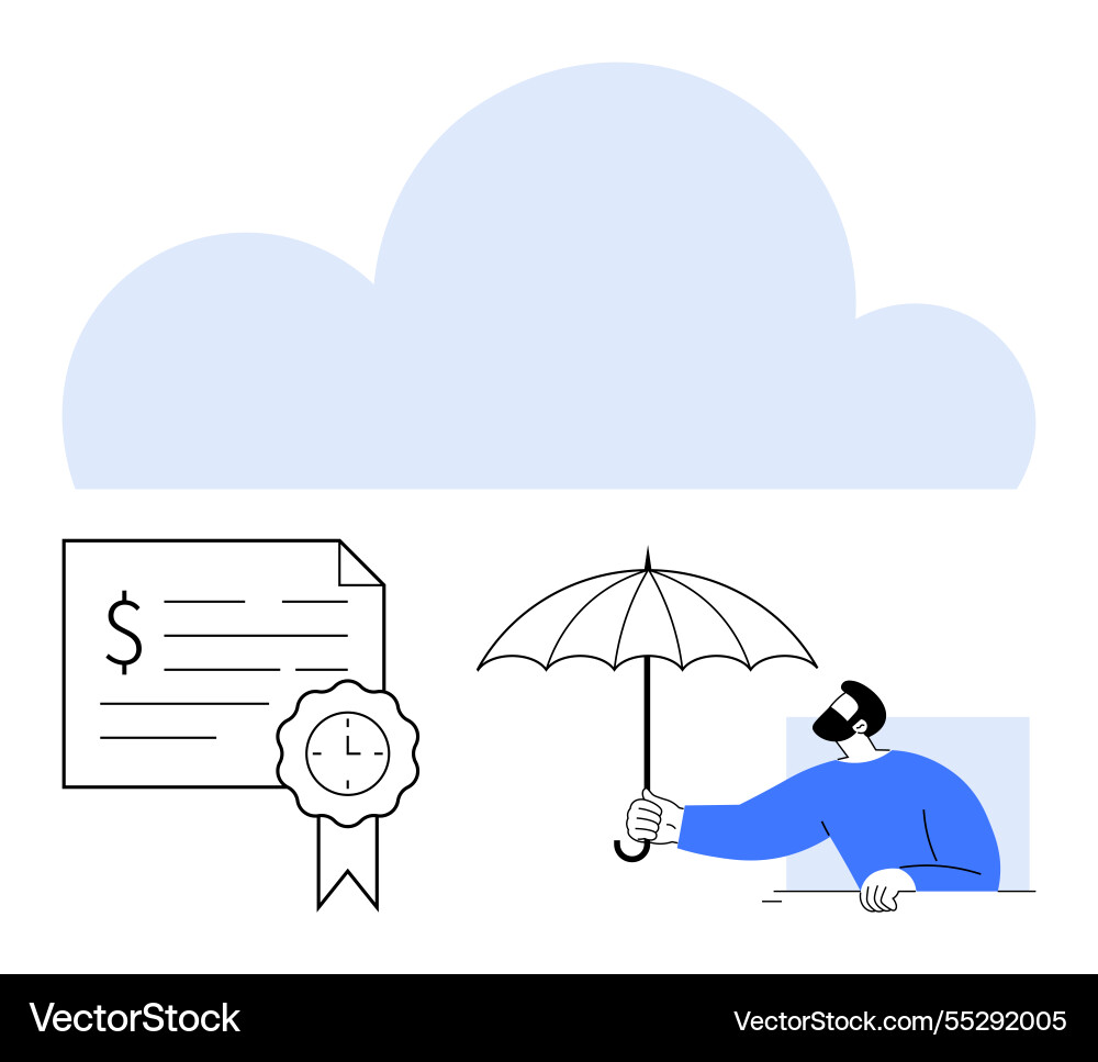 Protecting digital assets with cloud security Vector Image
