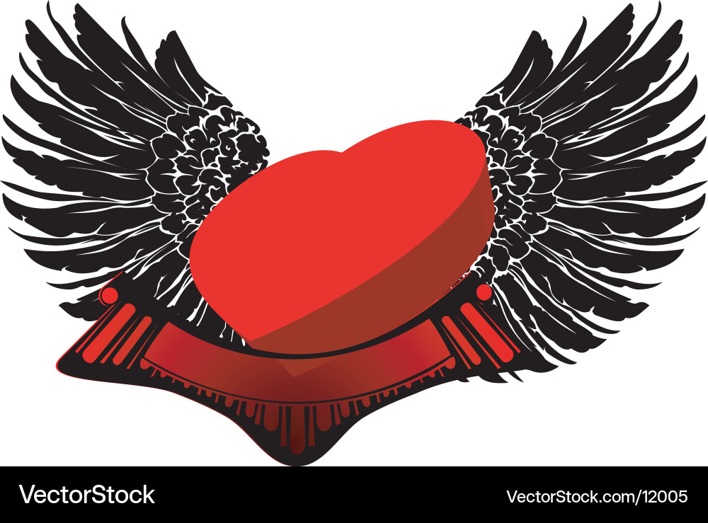 Red 3d heart Royalty Free Vector Image - VectorStock