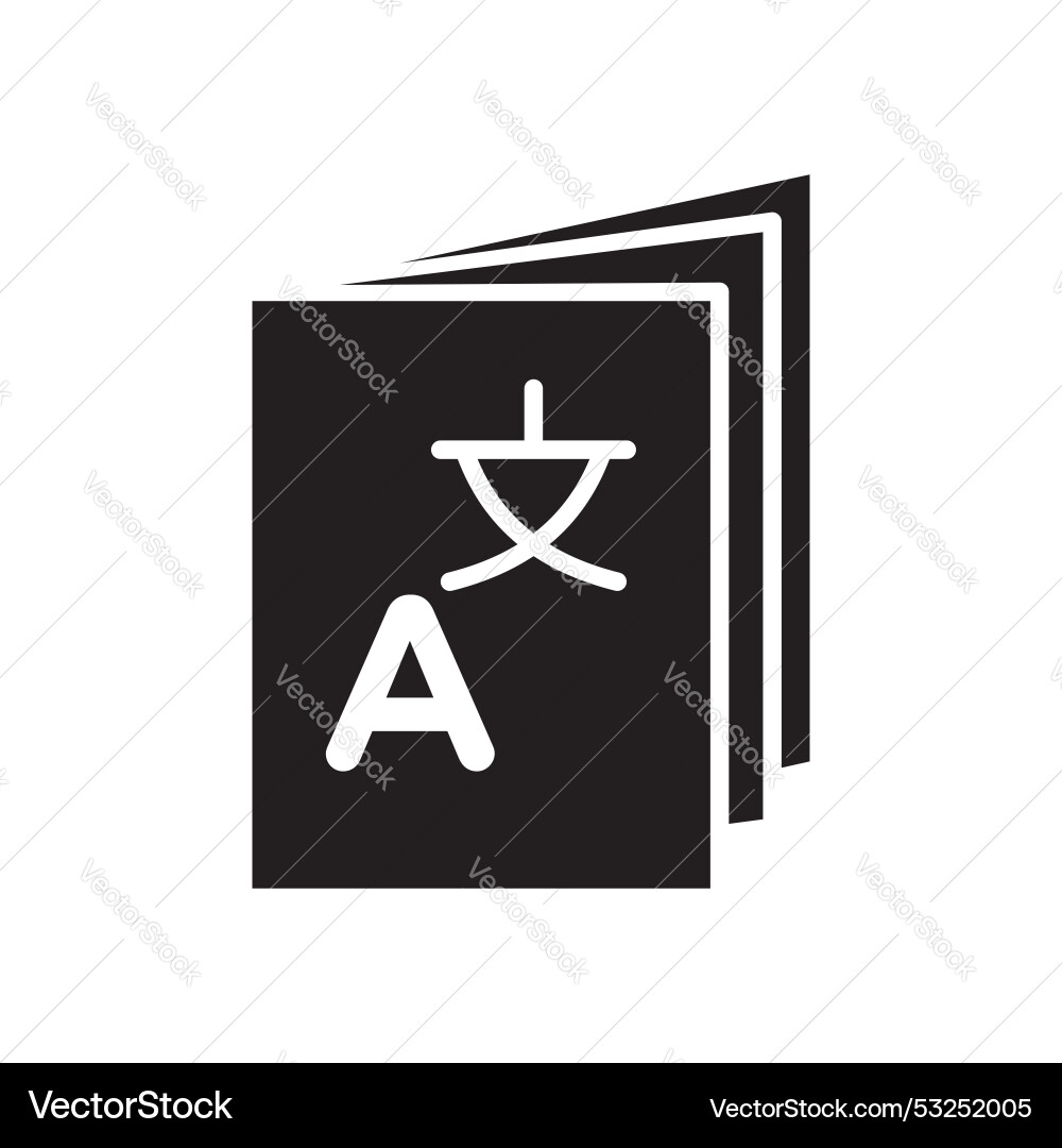 Translation icon set language interpreter symbol Translation icon set language interpreter symbol vector image