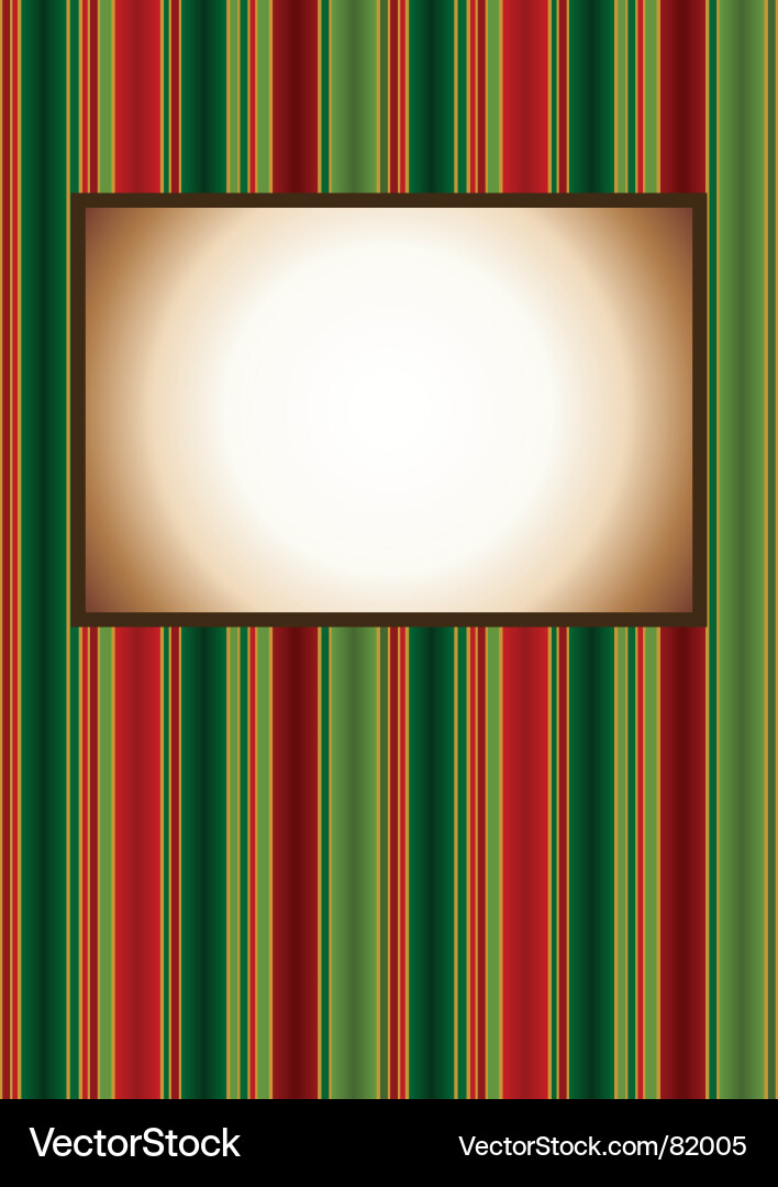 Vintage Christmas Stripes Vector Image
