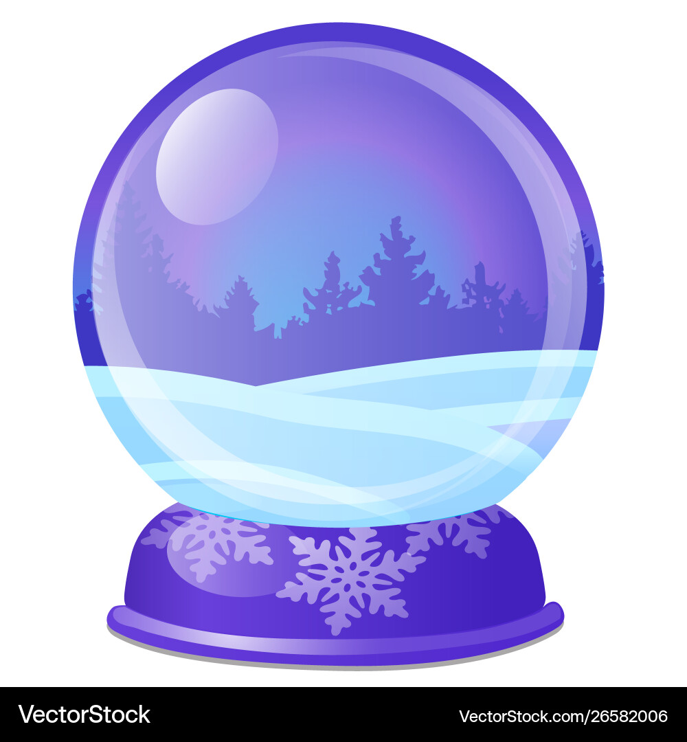 Christmas souvenir in form glass ball Christmas souvenir in form glass ball vector image