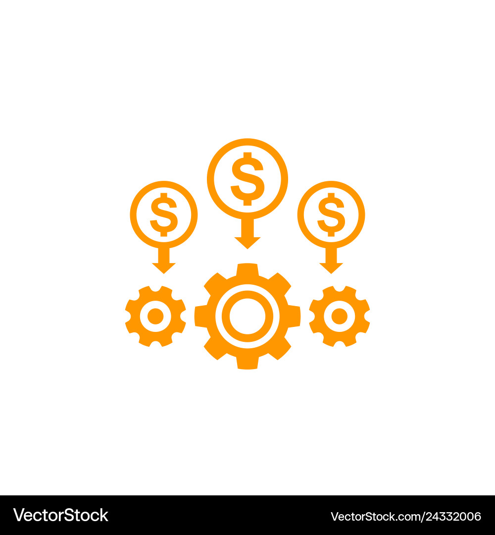 Cost reduction and efficiency Vector Image