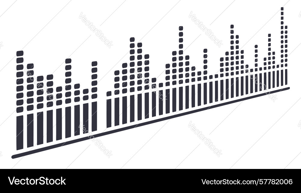 Dynamic bar chart market trends design generative vector image