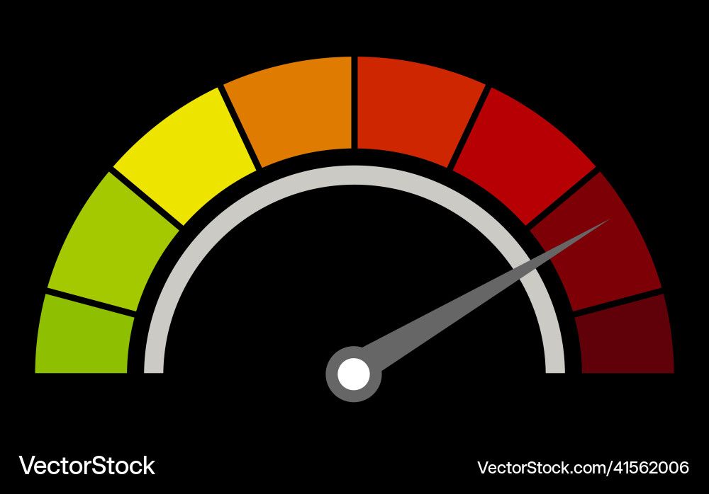 Manometer or measuring indicator speedometer icon Vector Image