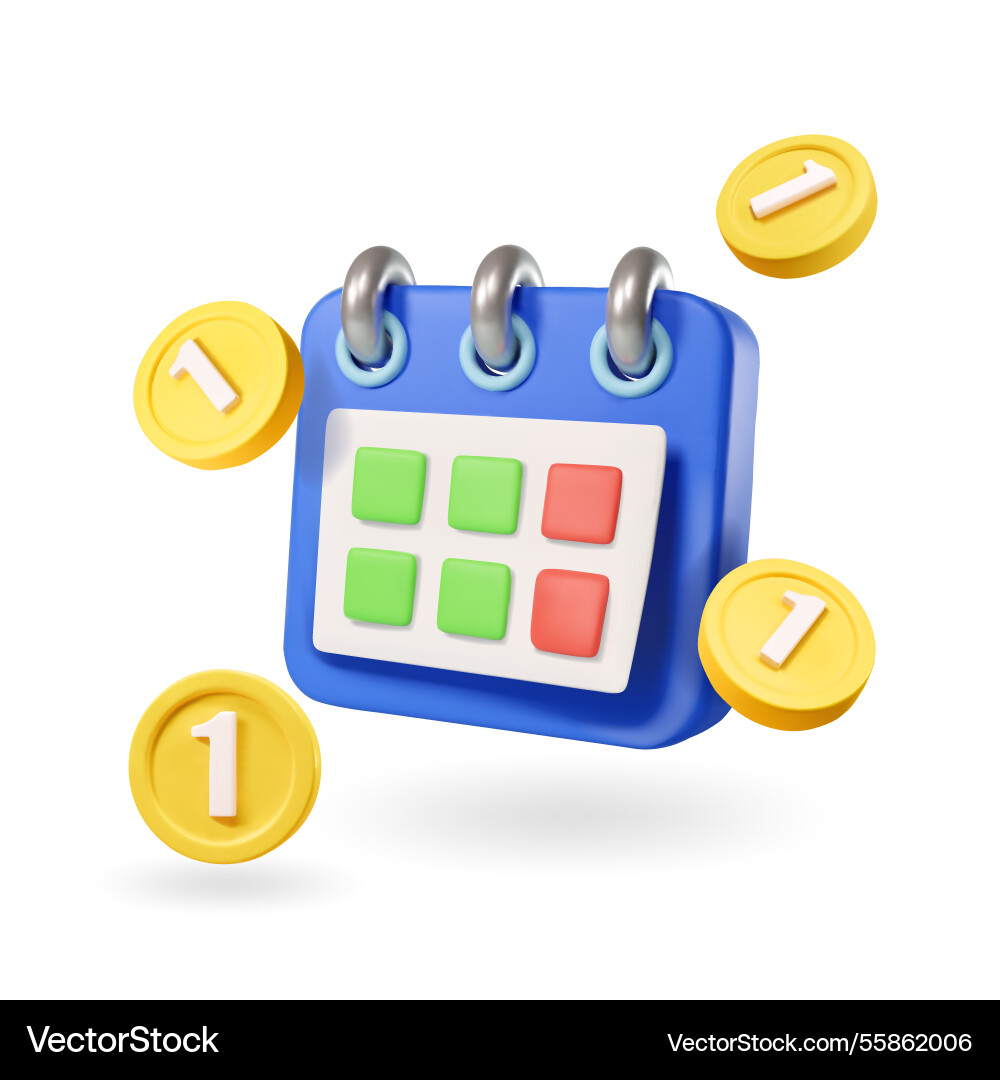 Payment Reminder Monthly Payment Date Royalty Free Vector