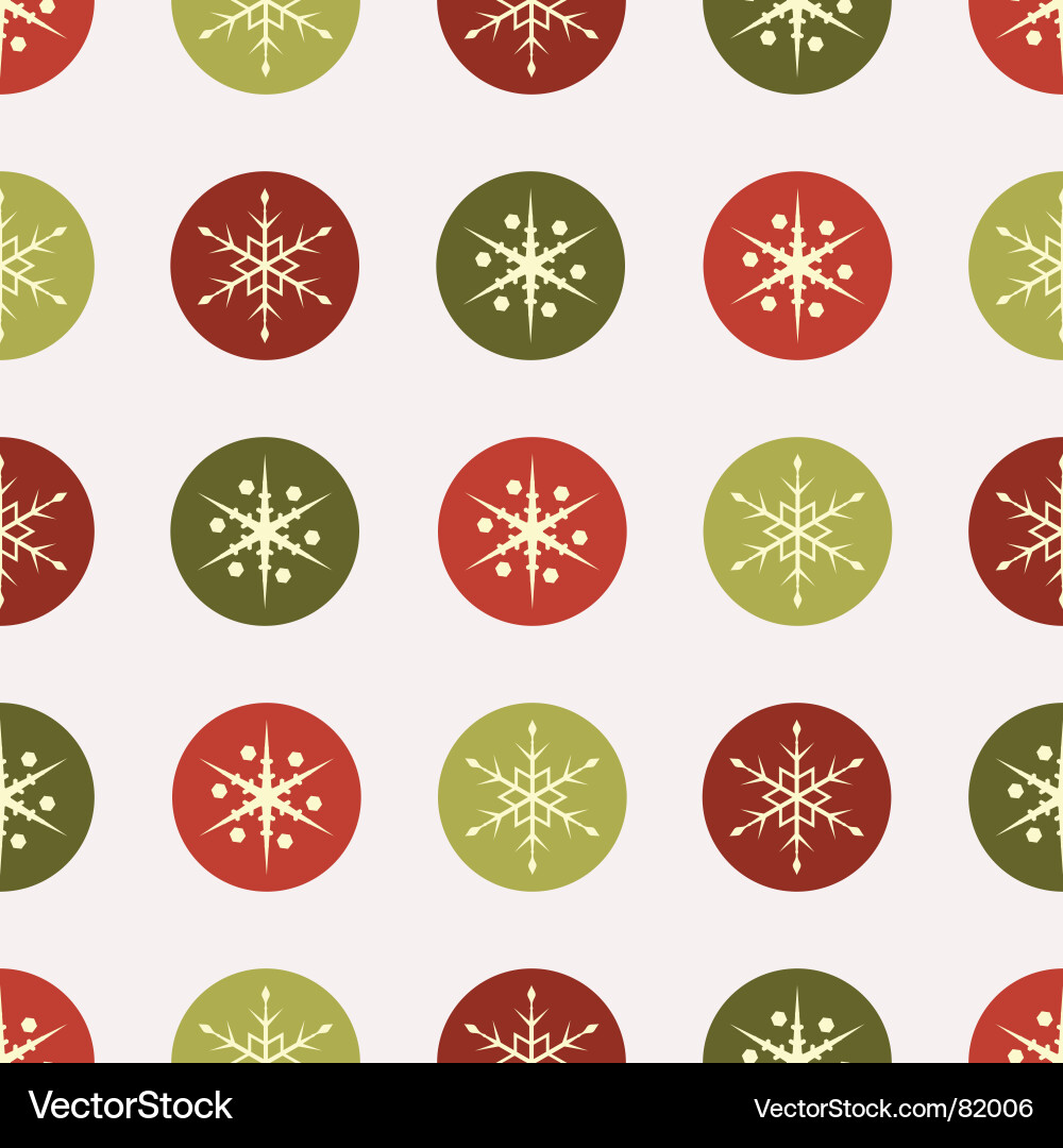 Snowflake Christmas Pattern Vector Image