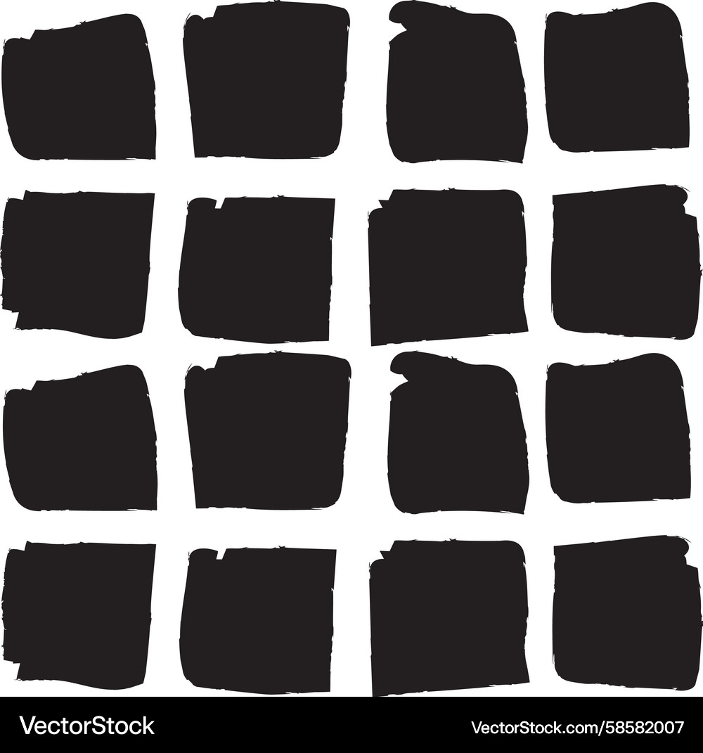 Abstract brush stroke grid pattern Vector Image