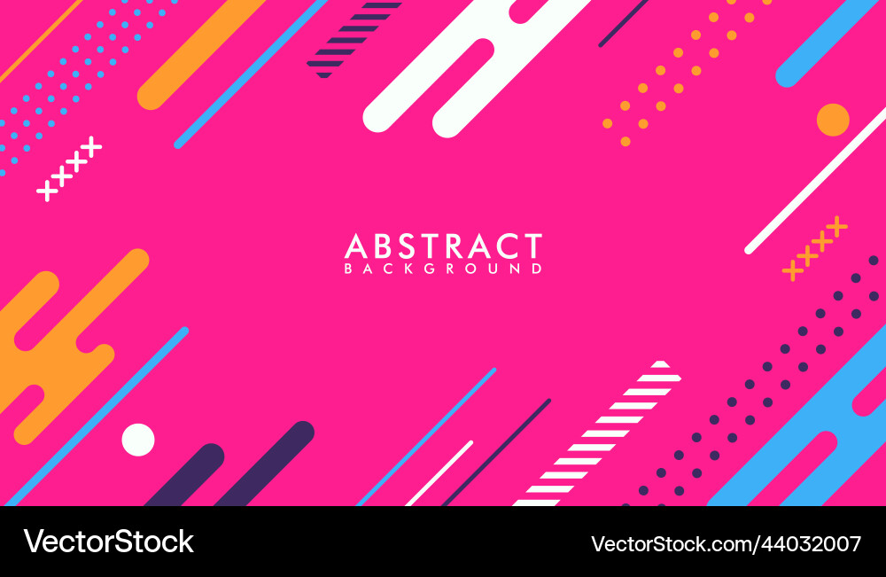 Abstract geometric background with colorful Vector Image