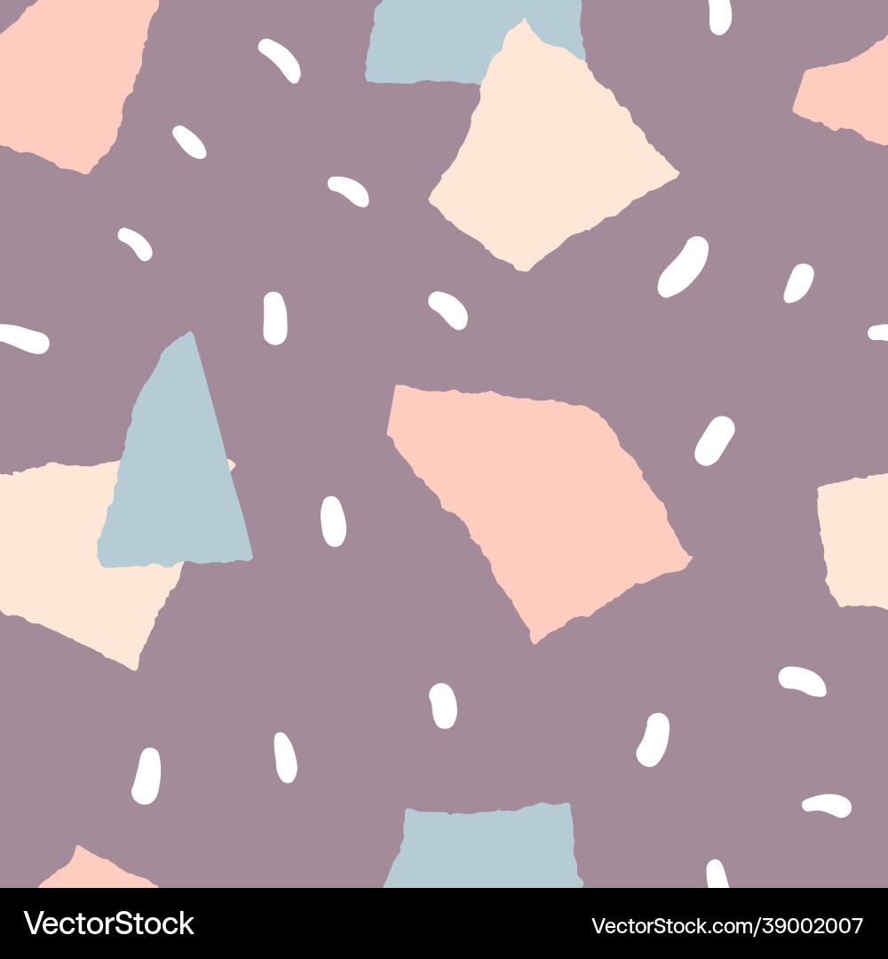 Abstract shapes and dots seamless pattern Abstract shapes and dots seamless pattern Vector Image