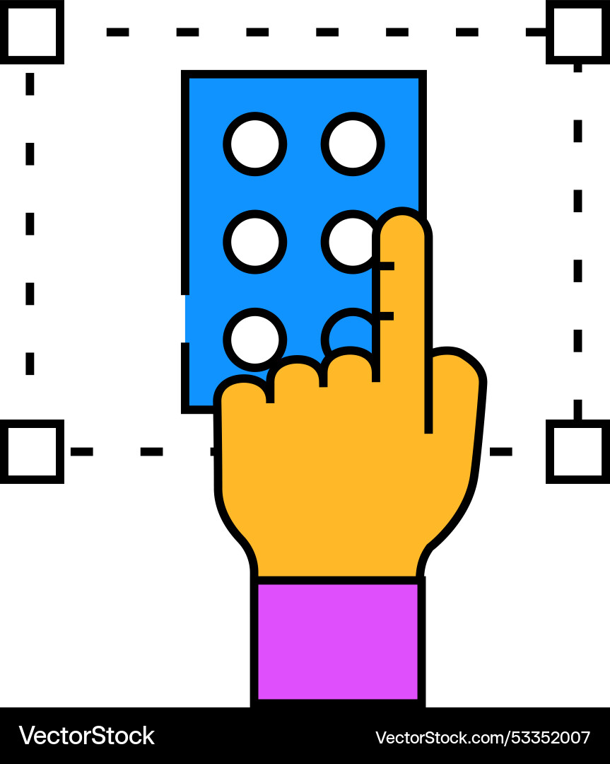 Accessibility ux ui design icon color Vector Image