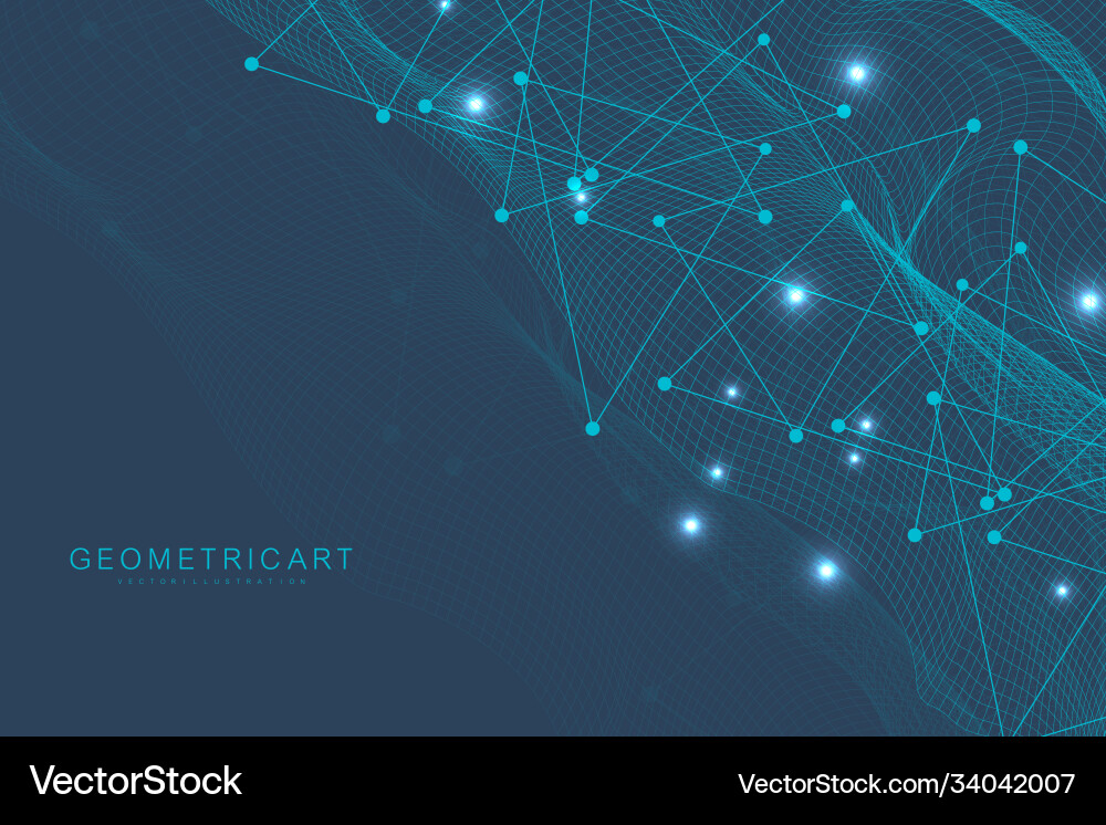 Big data visualization background modern Big data visualization background modern vector image