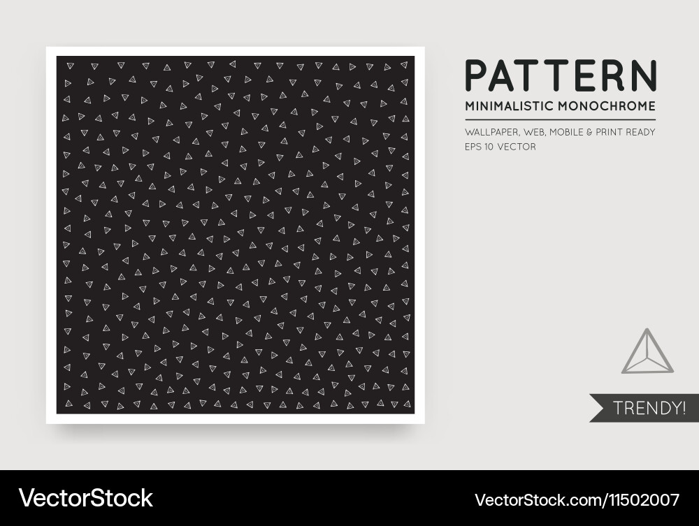 Black abstract background with seamless random Vector Image