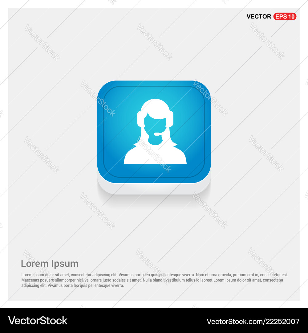 Call user icon Vector Image