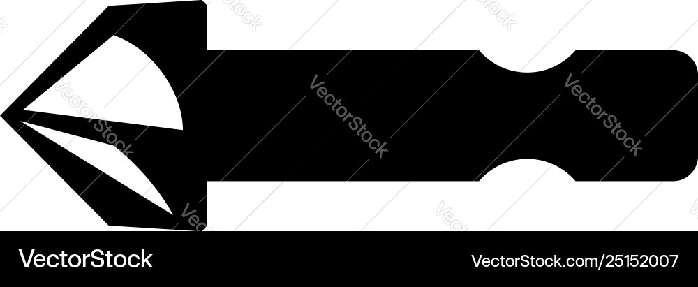 Countersink Drill Bit - Precision Tool Vector Image