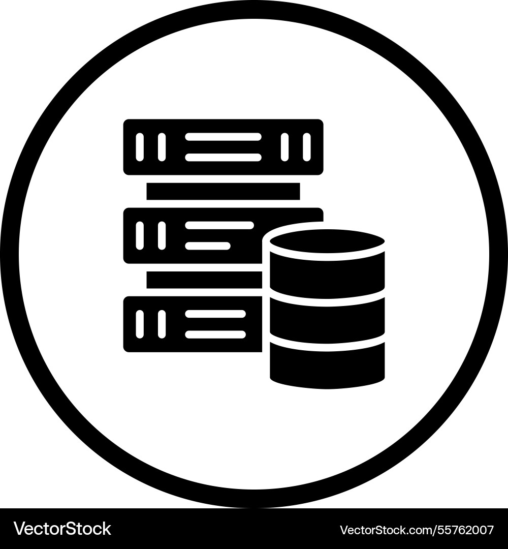 Data driven icon design vector image