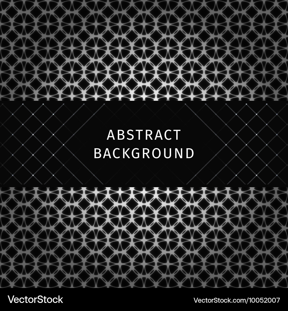 Lights abstract shape on dark background Vector Image