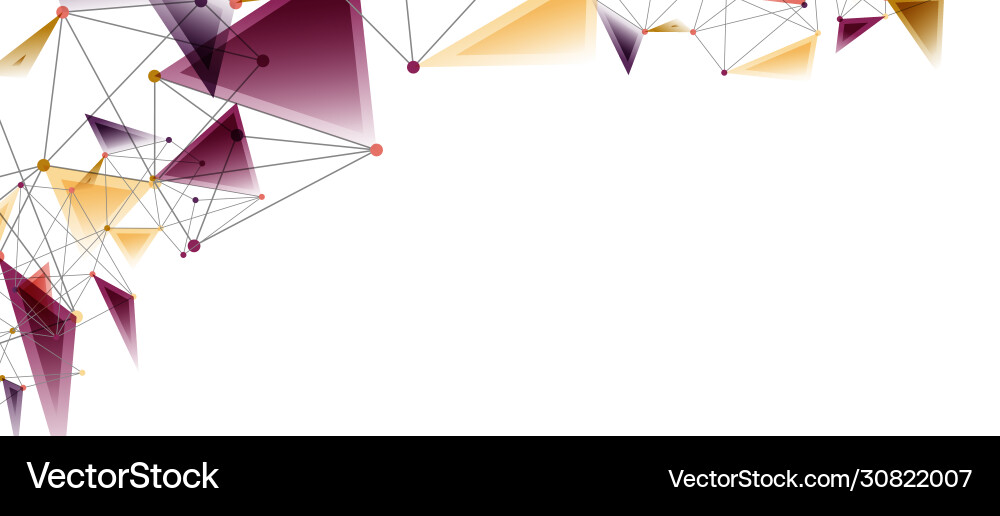 Line points connections triangular technology Line points connections triangular technology Vector Image