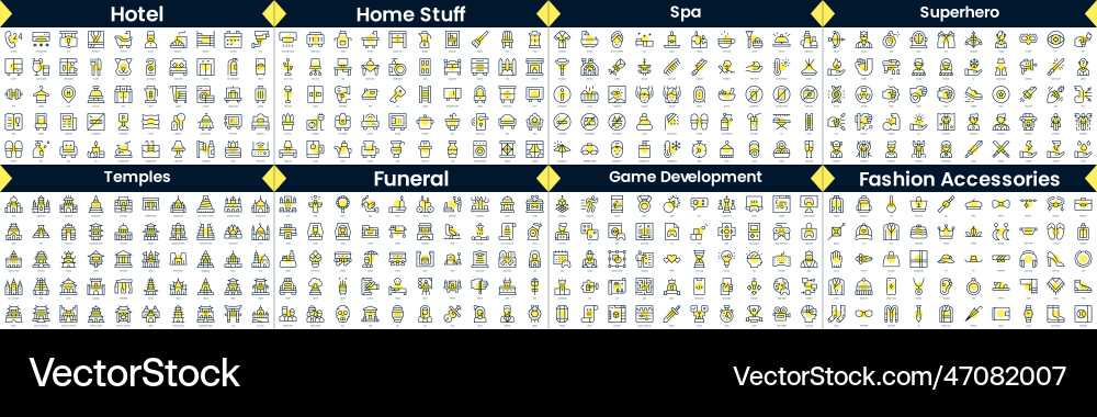 Linear style icons pack in this bundle include Linear style icons pack in this bundle include vector image
