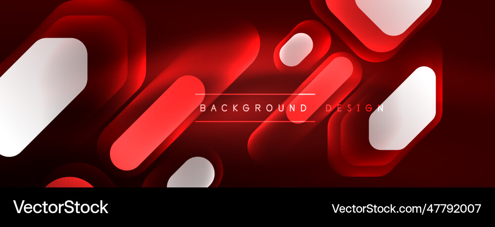 Neon lines squares and round shapes abstract Neon lines squares and round shapes abstract Vector Image