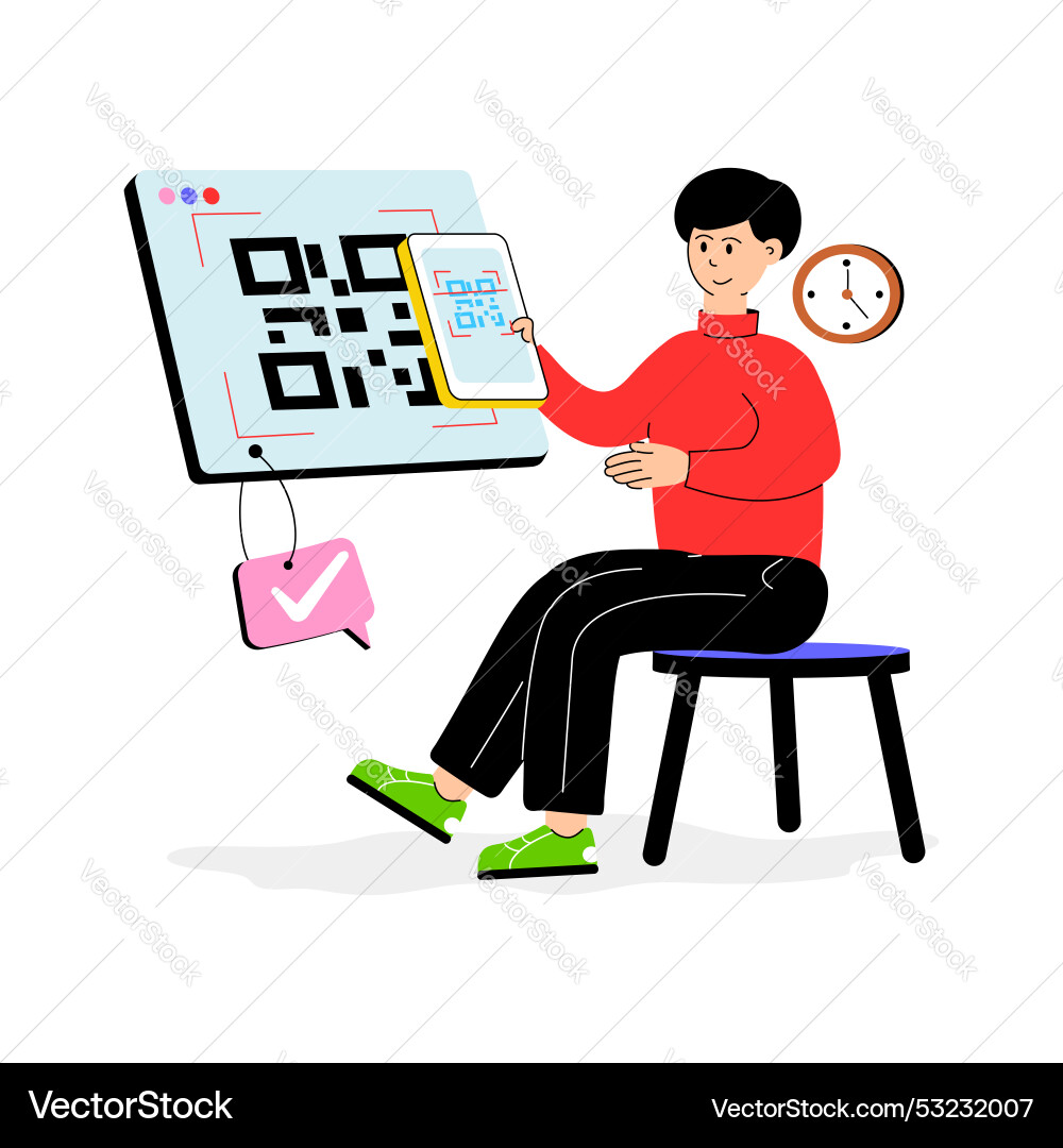 Qr code Vector Image