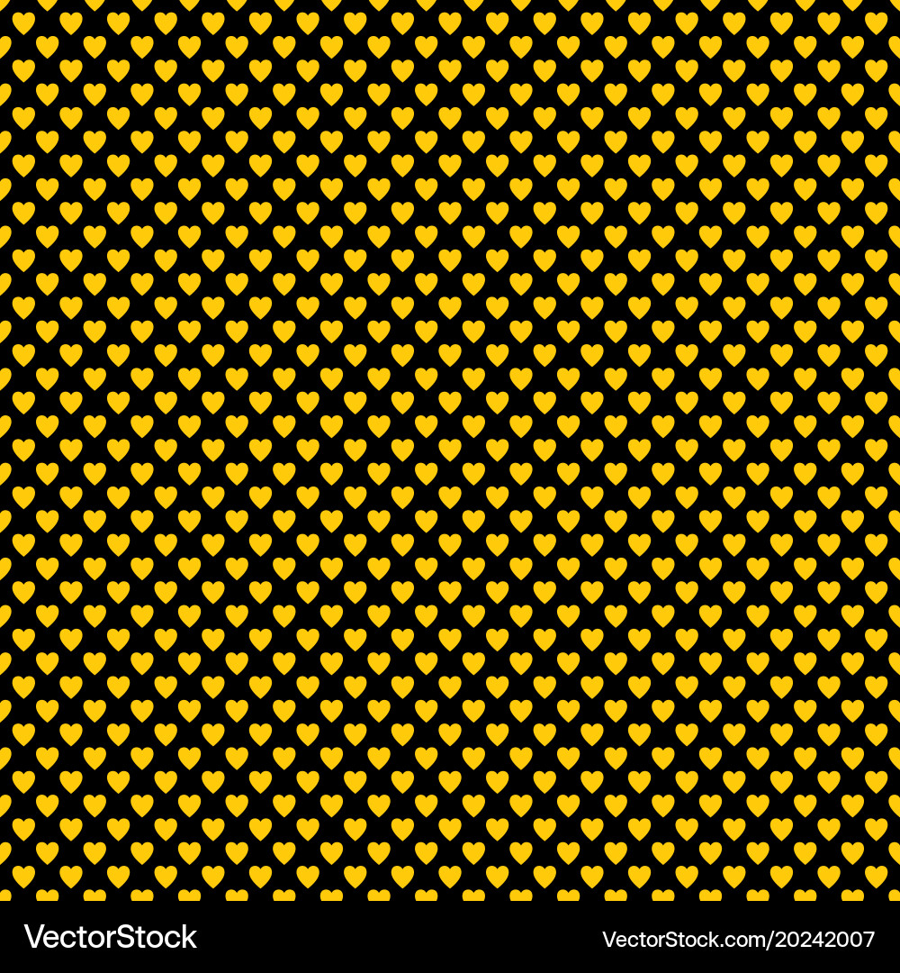 Repeating heart pattern background design - love vector image