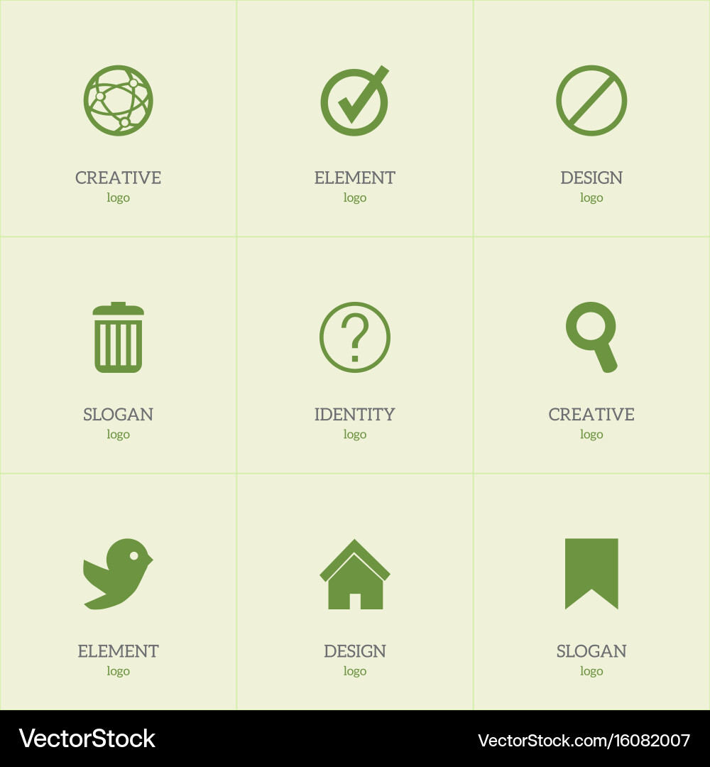 Set of 9 editable internet icons includes symbols vector image