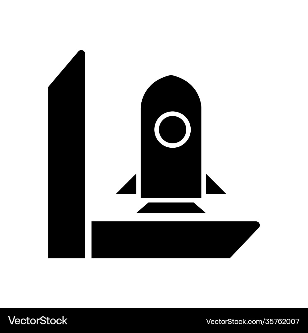 Spaceship base icon template eps10 file Vector Image