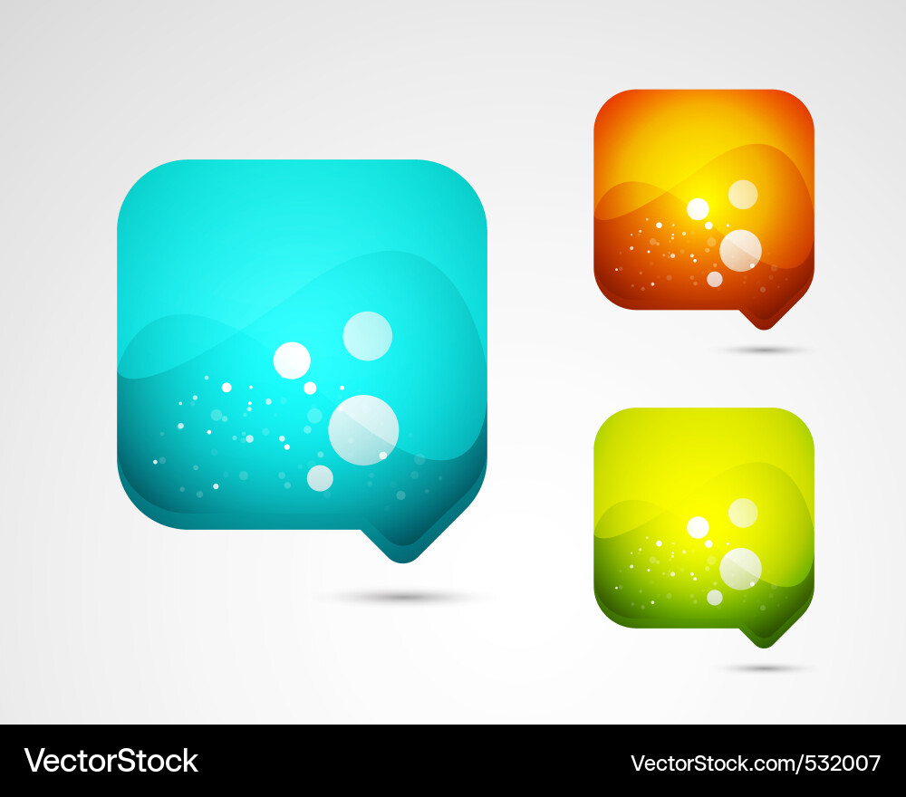 Speech bubbles Vector Image