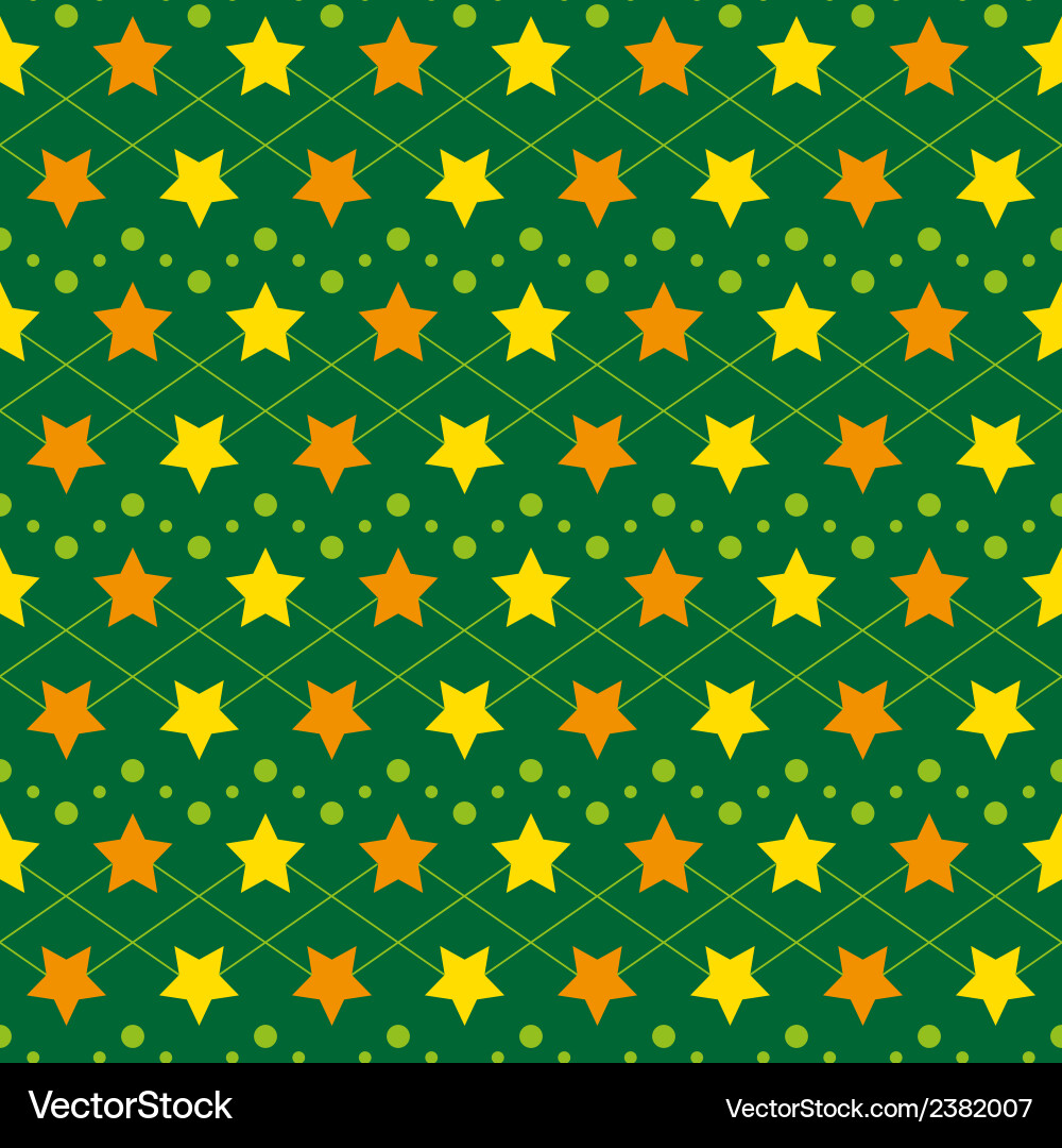 Star Seamless Pattern vector image