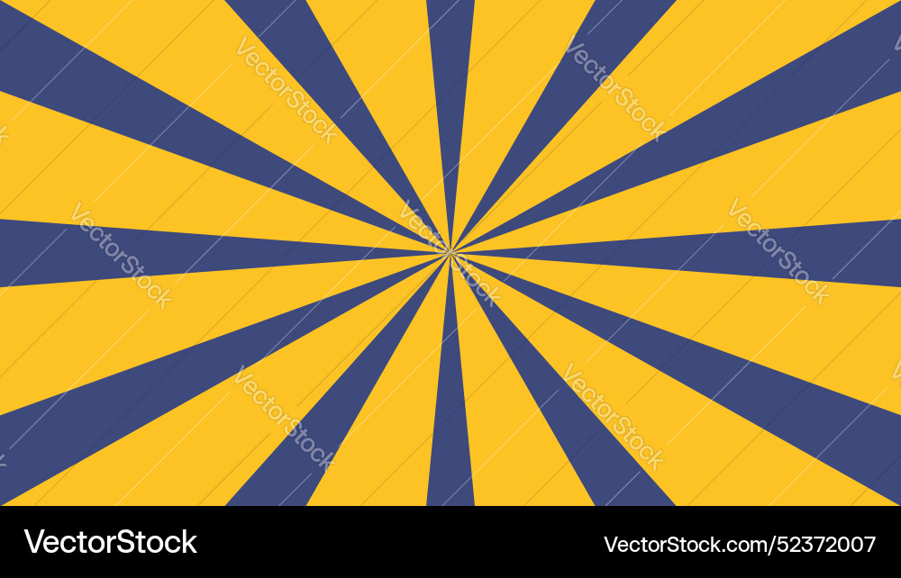 Sunbrust abstract background design rays vector image