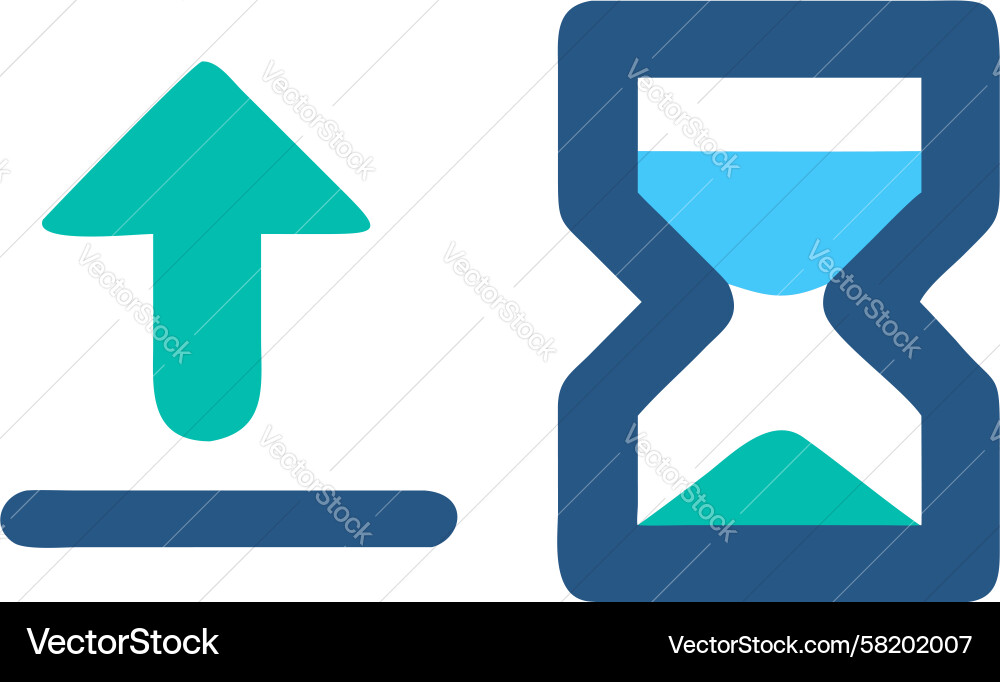 Time Acceleration Progress Icon Vector Image