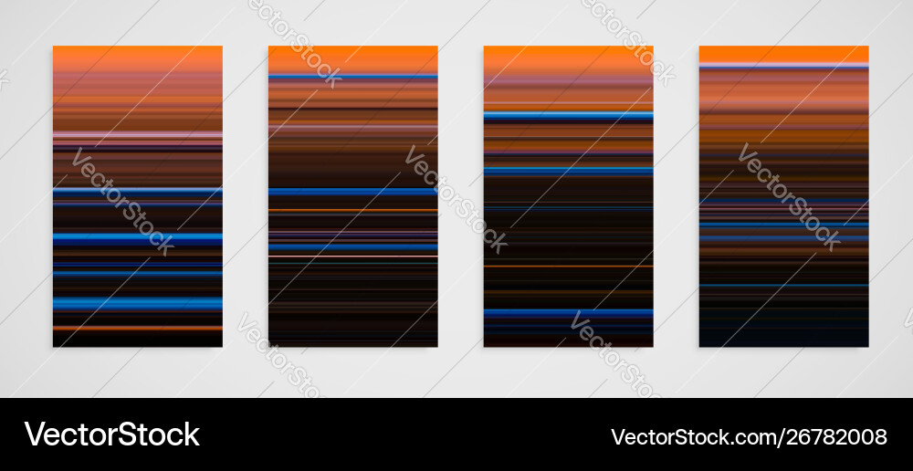 Abstract Line Pattern Set vector image