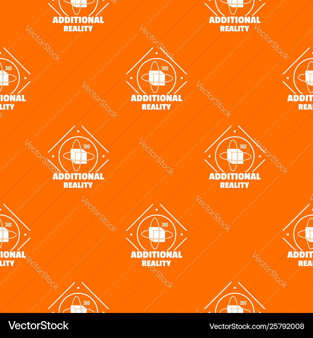 Additional reality pattern orange Additional reality pattern orange Vector Image