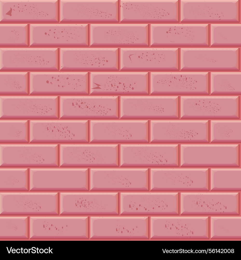 Architecture rustication pink bricks Architecture rustication pink bricks vector image
