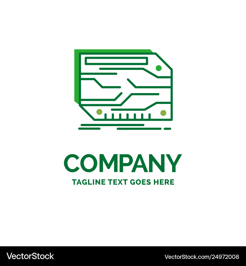 Card component custom electronic memory flat Card component custom electronic memory flat vector image