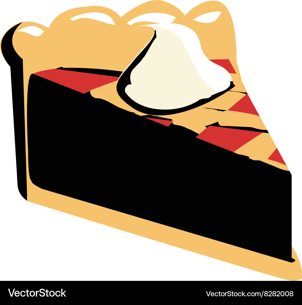 Delicious Pie Slice Vector Image