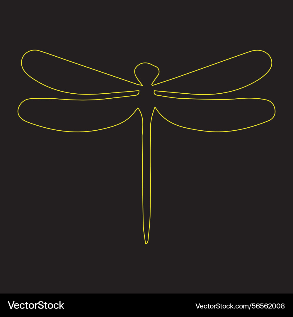 Dragonfly in art Vector Image