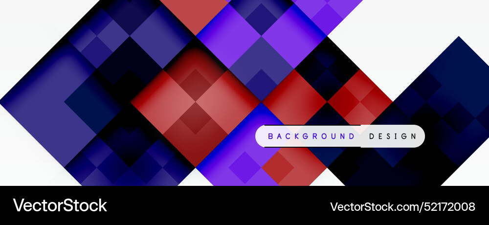 Dynamic colorful squares background Dynamic colorful squares background vector image
